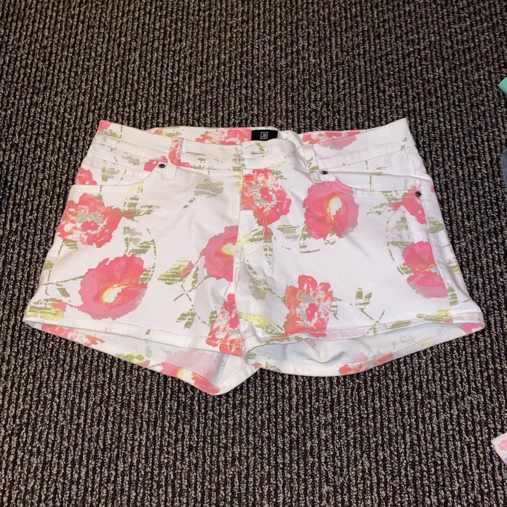 Never worn Floral denim shorts